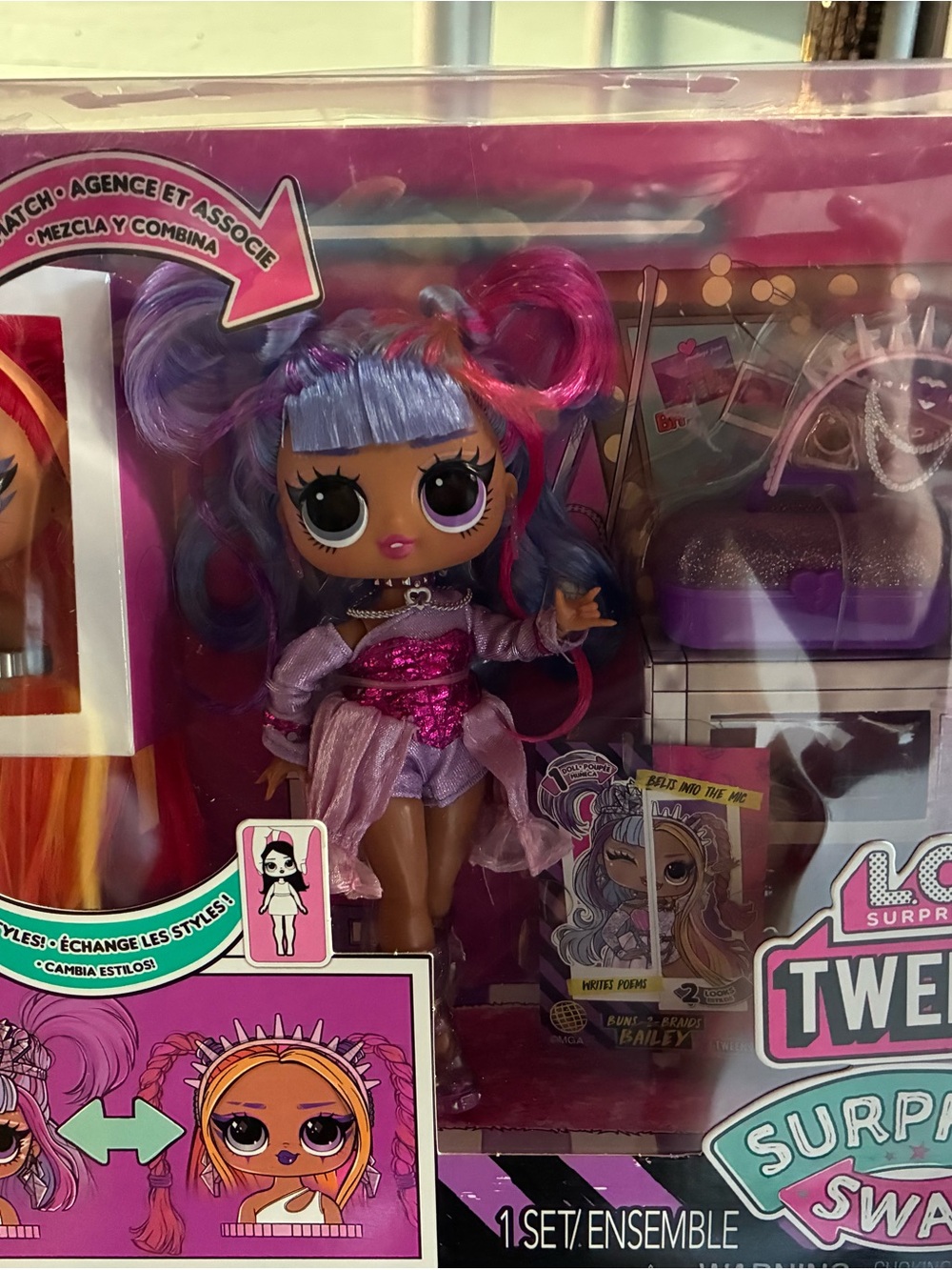 L.O.L. Surprise! Tweens Doll with Pink & Purple Hair and Sparkle Outfit